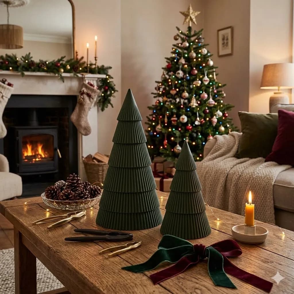 Árvores de Natal Modernas Estilo Japandi