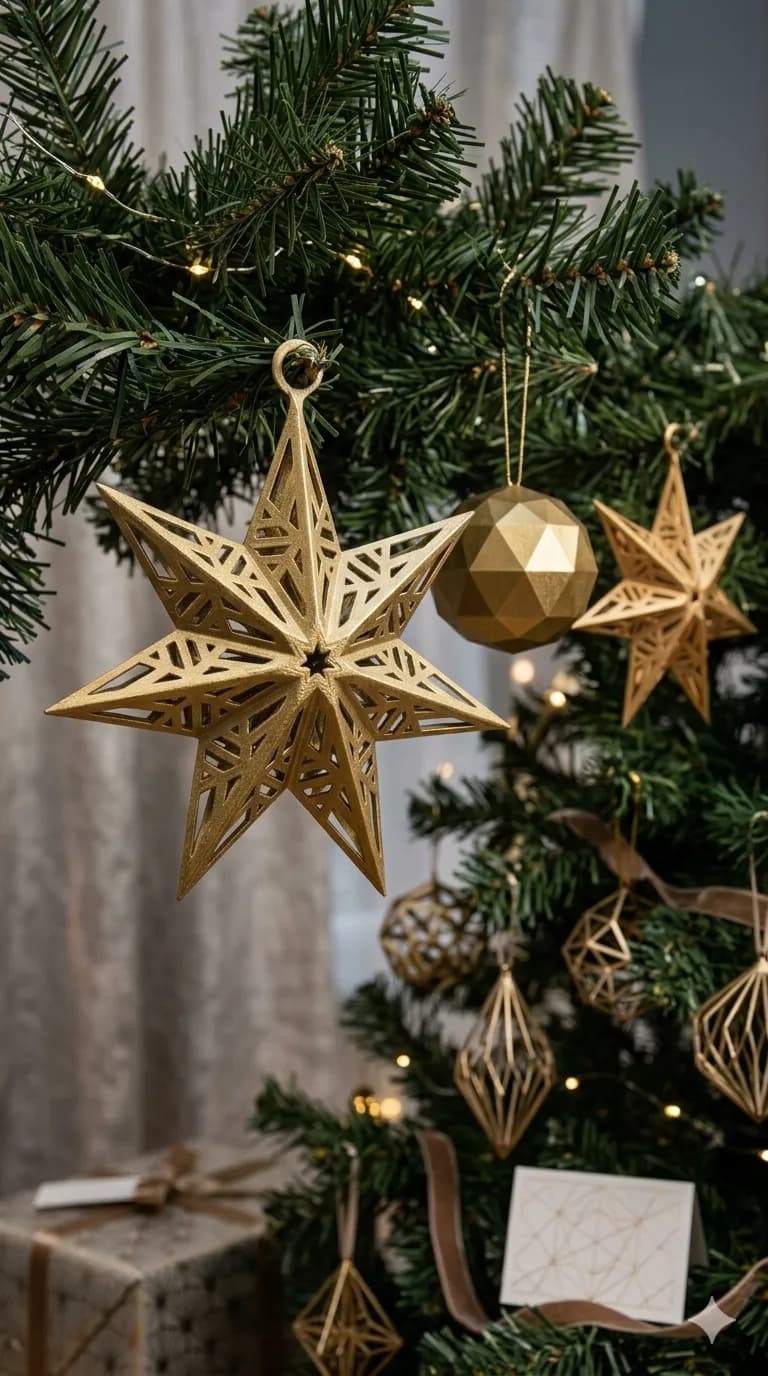 Estrela Pendente Para Arvore de Natal
